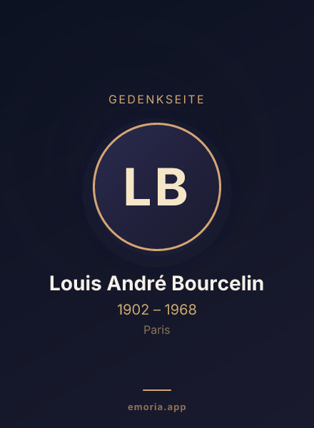 Gedenkportrait von Louis André Bourcelin