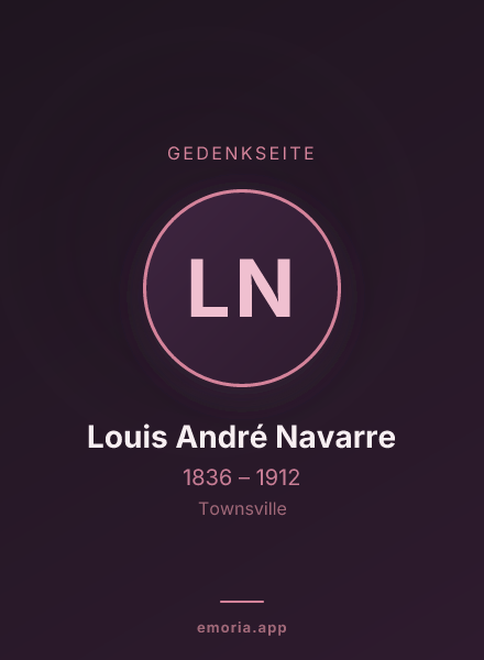 Gedenkportrait von Louis André Navarre