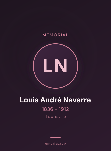 Memorial portrait of Louis André Navarre