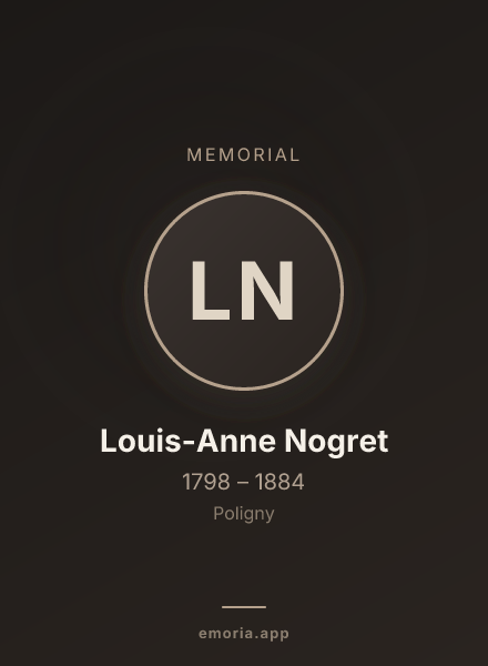 Memorial portrait of Louis-Anne Nogret