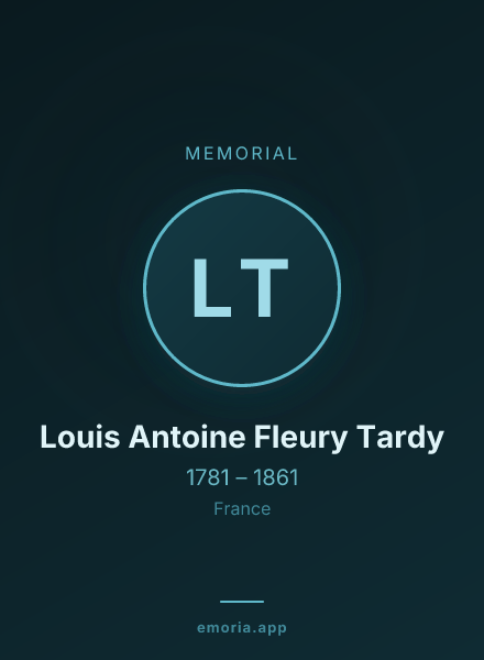 Memorial portrait of Louis Antoine Fleury Tardy