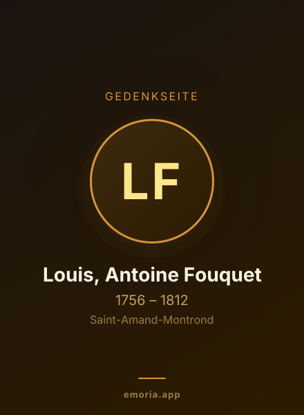 Gedenkportrait von Louis, Antoine Fouquet