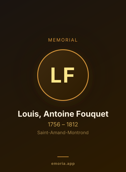 Memorial portrait of Louis, Antoine Fouquet