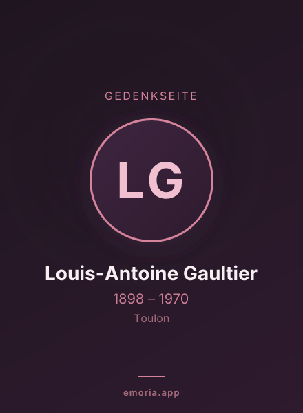 Gedenkportrait von Louis-Antoine Gaultier