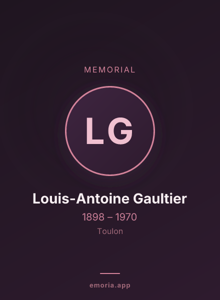 Memorial portrait of Louis-Antoine Gaultier