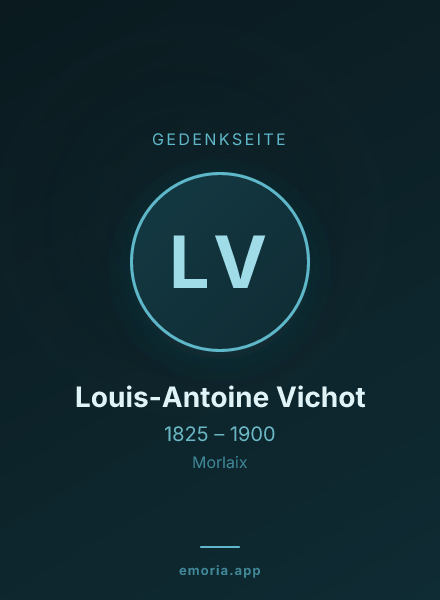 Gedenkportrait von Louis-Antoine Vichot