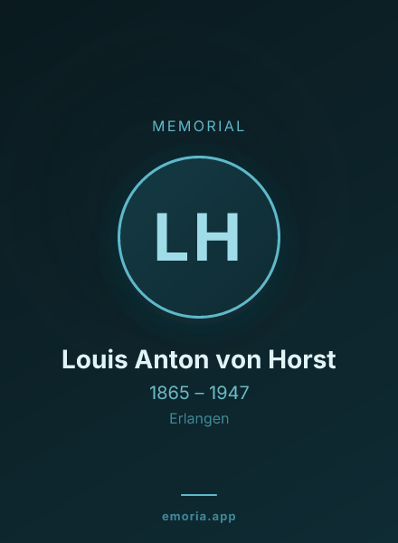 Memorial portrait of Louis Anton von Horst