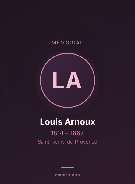 Memorial portrait of Louis Arnoux