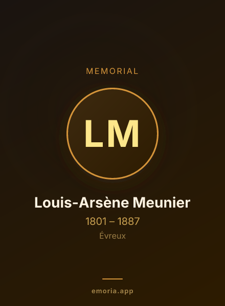 Memorial portrait of Louis-Arsène Meunier