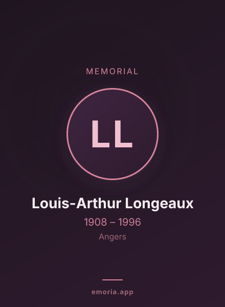 Memorial portrait of Louis-Arthur Longeaux