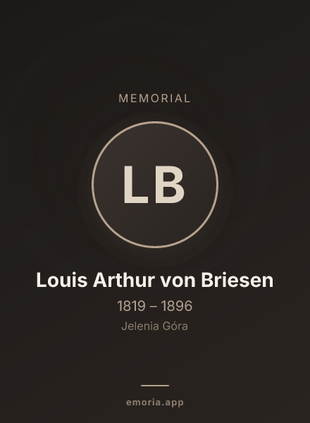 Memorial portrait of Louis Arthur von Briesen