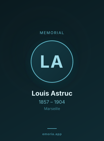 Memorial portrait of Louis Astruc