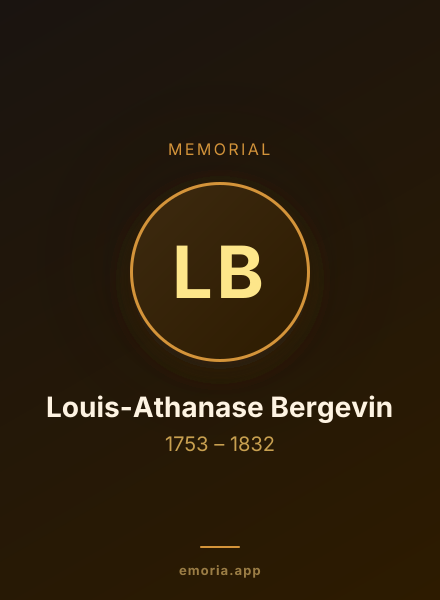 Memorial portrait of Louis-Athanase Bergevin