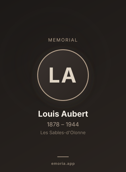 Memorial portrait of Louis Aubert