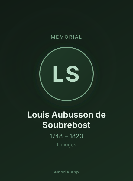 Memorial portrait of Louis Aubusson de Soubrebost