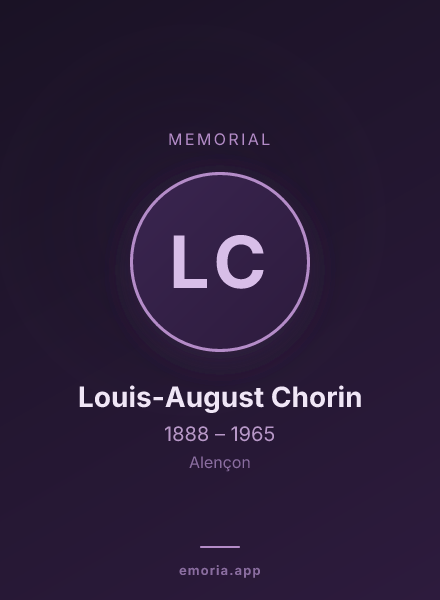 Memorial portrait of Louis-August Chorin