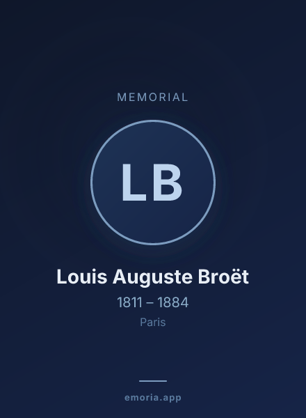 Memorial portrait of Louis Auguste Broët