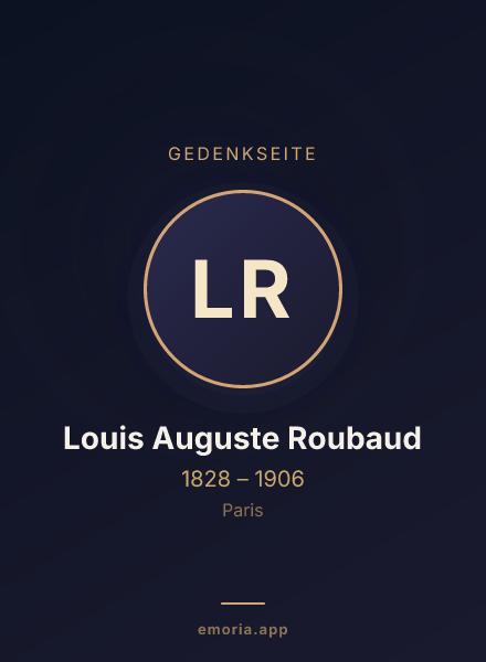 Gedenkportrait von Louis Auguste Roubaud