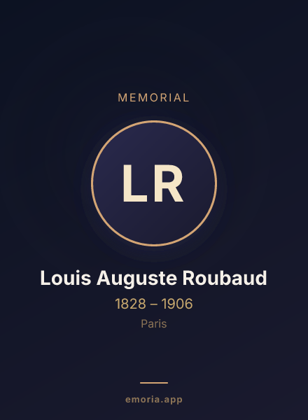 Memorial portrait of Louis Auguste Roubaud
