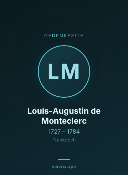 Gedenkportrait von Louis-Augustin de Monteclerc