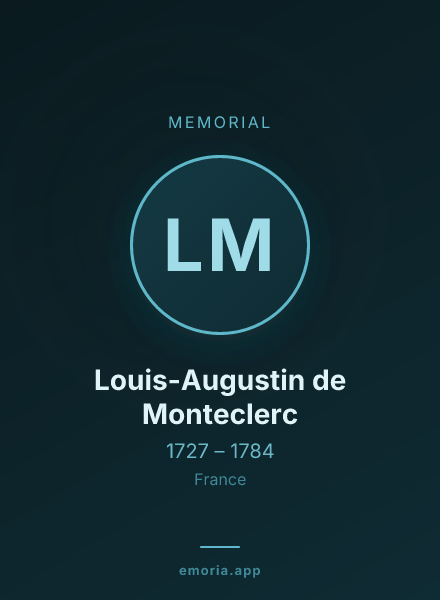 Memorial portrait of Louis-Augustin de Monteclerc