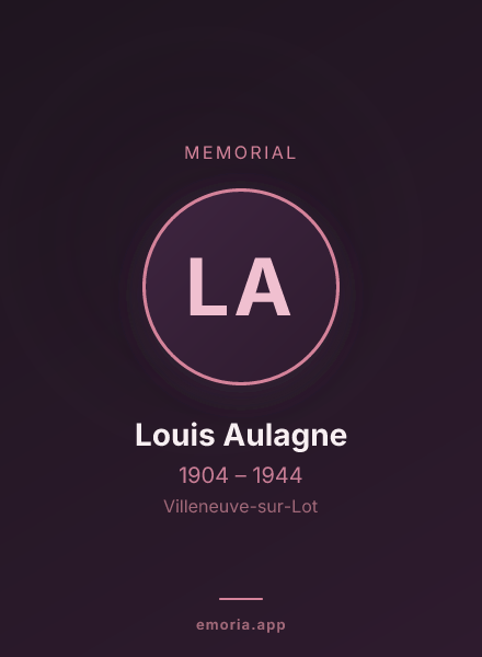 Memorial portrait of Louis Aulagne