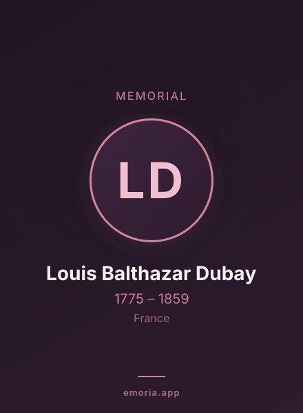 Memorial portrait of Louis Balthazar Dubay