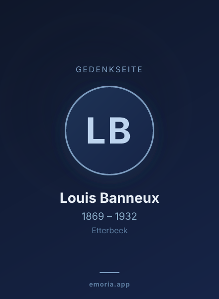 Gedenkportrait von Louis Banneux