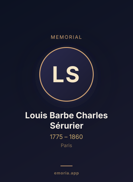 Memorial portrait of Louis Barbe Charles Sérurier