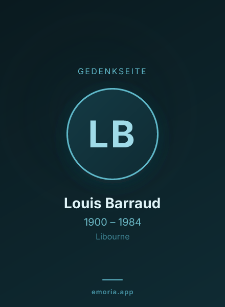 Gedenkportrait von Louis Barraud