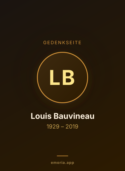 Gedenkportrait von Louis Bauvineau