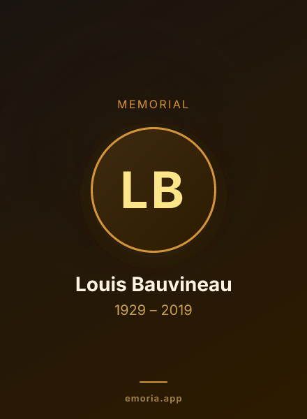 Memorial portrait of Louis Bauvineau