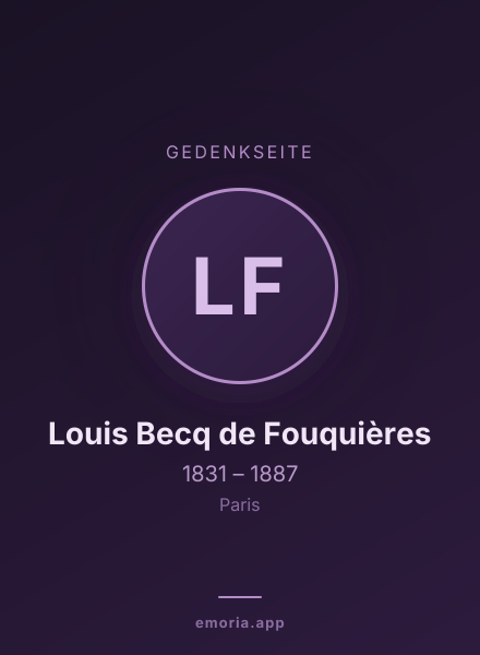 Gedenkportrait von Louis Becq de Fouquières