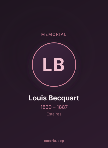 Memorial portrait of Louis Becquart