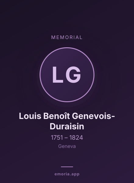 Memorial portrait of Louis Benoît Genevois-Duraisin