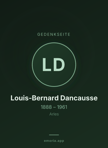 Gedenkportrait von Louis-Bernard Dancausse