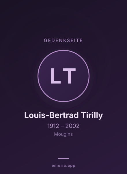 Gedenkportrait von Louis-Bertrad Tirilly