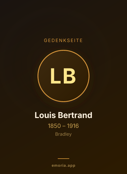 Gedenkportrait von Louis Bertrand