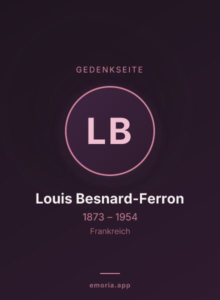 Gedenkportrait von Louis Besnard-Ferron