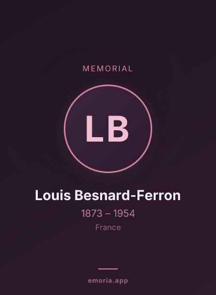 Memorial portrait of Louis Besnard-Ferron