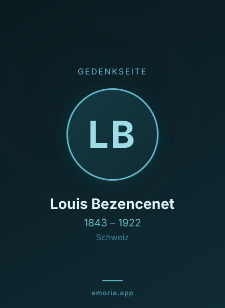Gedenkportrait von Louis Bezencenet