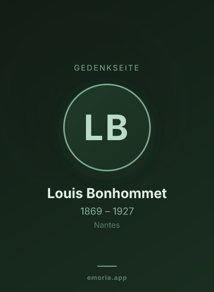 Gedenkportrait von Louis Bonhommet