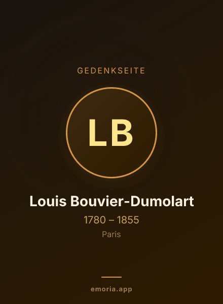 Gedenkportrait von Louis Bouvier-Dumolart