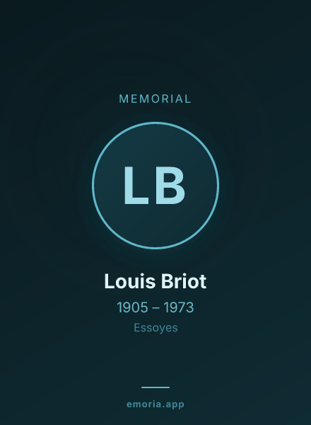 Memorial portrait of Louis Briot