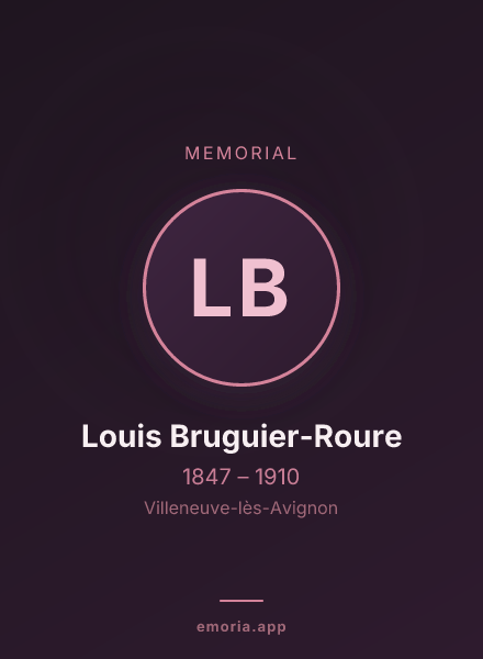 Memorial portrait of Louis Bruguier-Roure