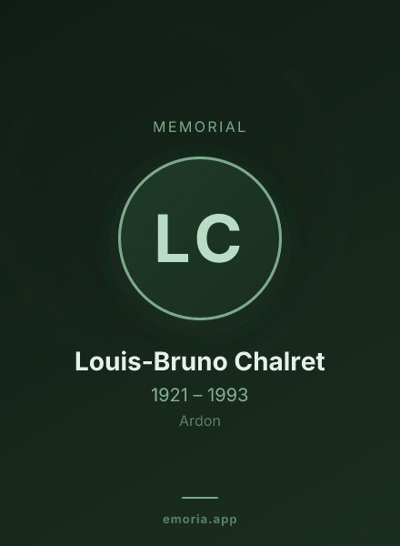 Memorial portrait of Louis-Bruno Chalret