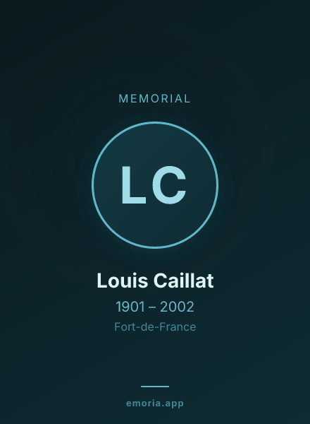 Memorial portrait of Louis Caillat