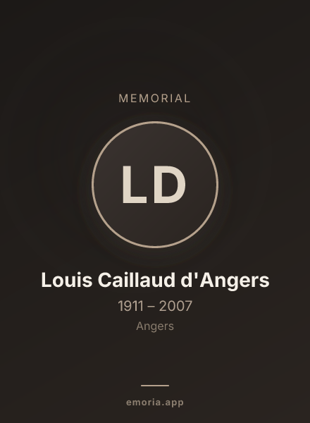Memorial portrait of Louis Caillaud d'Angers