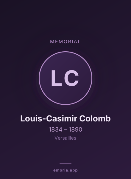 Memorial portrait of Louis-Casimir Colomb