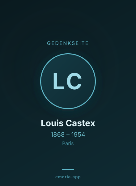 Gedenkportrait von Louis Castex